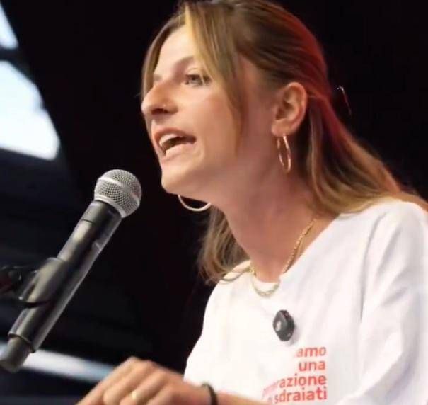 il discorso di Virginia Libero, la leader dei giovani Pd